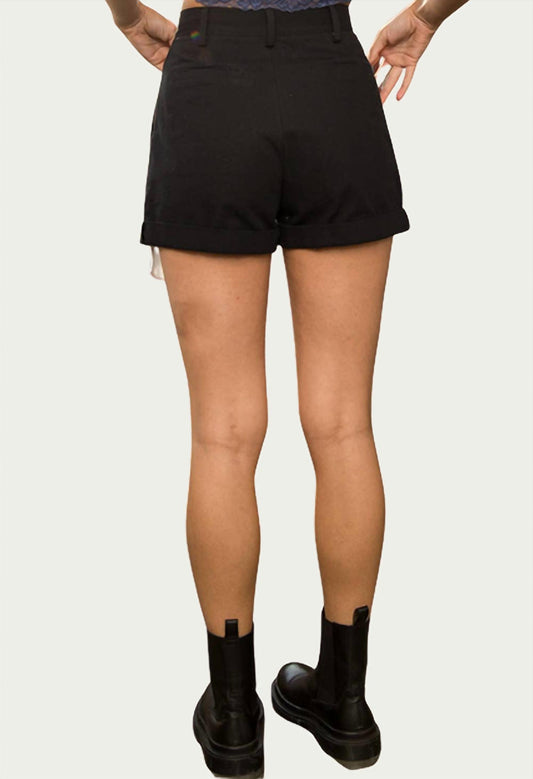 JANE EXPOSED-POCKET COTTON-TWILL SHORTS