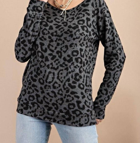 143 Story - Leopard Knit Top