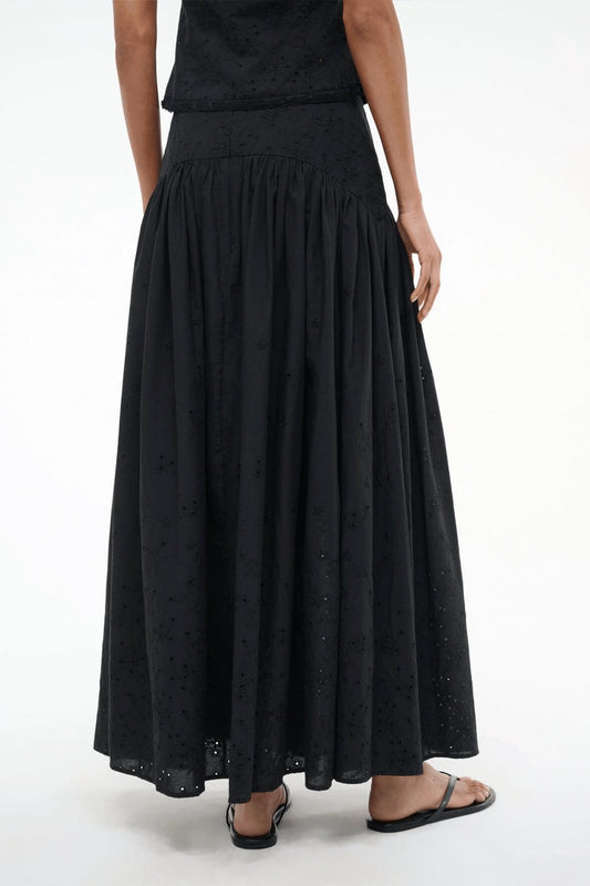 Staud - Procida Eyelet Maxi Skirt