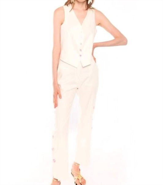 TAYLOR LINEN WAISTCOAT