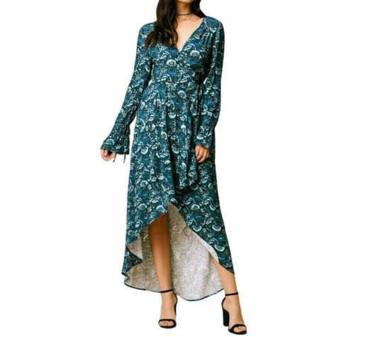 Band Of The Free - Jewel Floral Wrap Maxi Dress