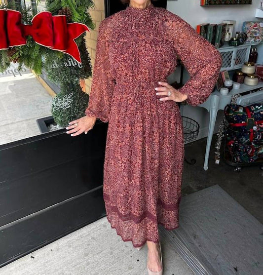 Fate - Fall Chiffon Maxi Dress