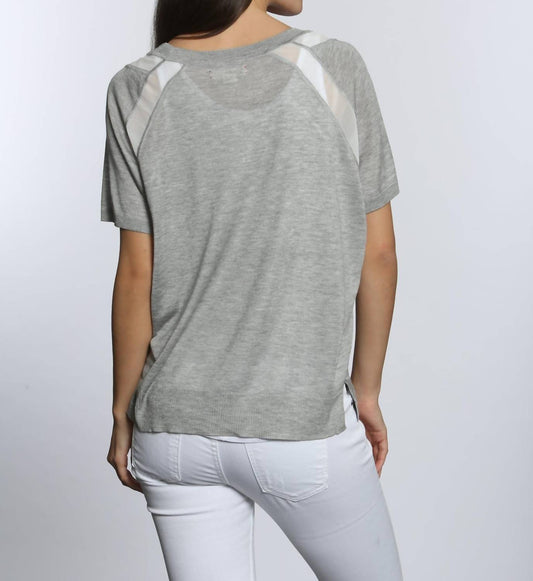 Label+Thread - Women's Sheer Trim Scoop Top