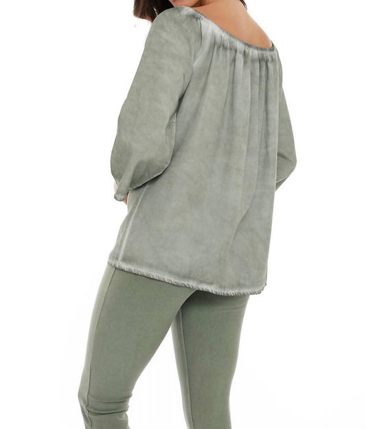 Luciana Button Off The Shoulder Top