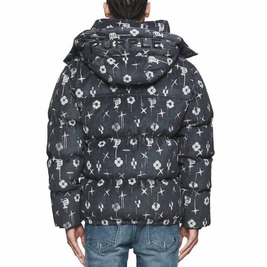 Purple Brand - Printed Corduroy Puffer Jacket