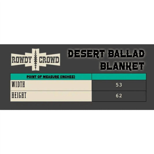Rowdy Crowd - Desert Ballad Blanket