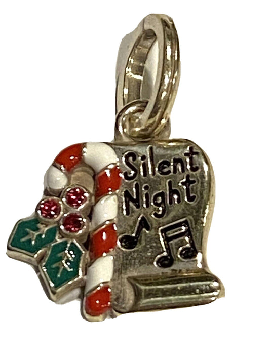 Brighton - SILENT NIGHT SCROLL DANGLE CHARM