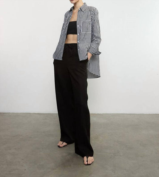 Enza Costa - Textured Gingham Shirt