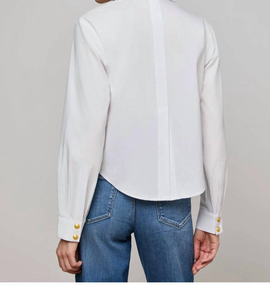 L'Agence - Cosette Crop Long Sleeve Top