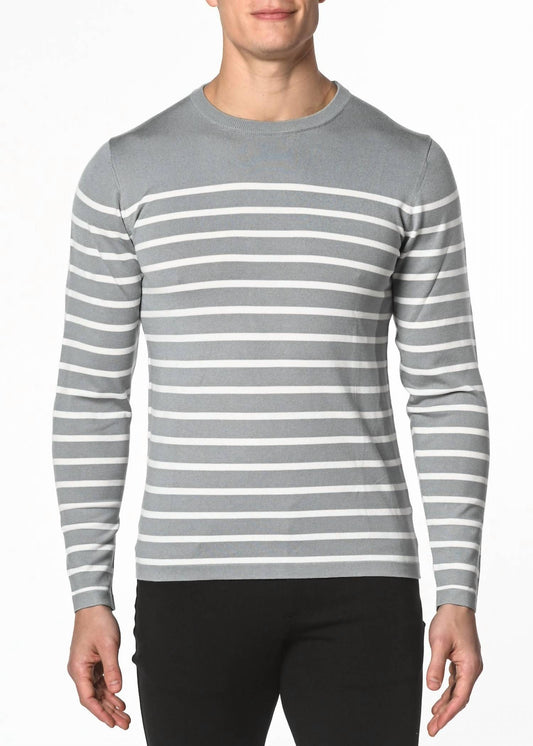 Postmarc - Long Sleeve Stripe Knit Sweater
