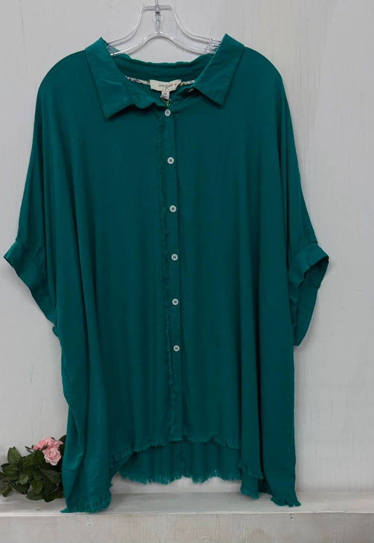 Umgee - Women's Button Down Loose Fitting Top