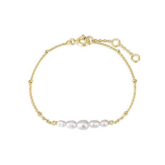 Eklexic - Women's Micro Clustered Pearl & Bead Bracelet