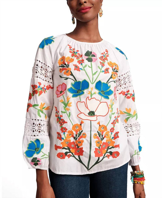 Frances Valentine - Saskia Top Botanical