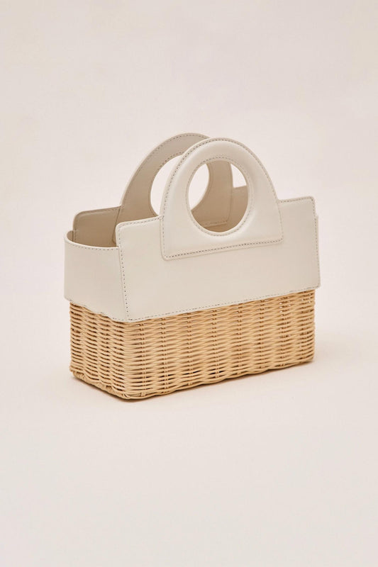 Alexis - Women's Petite Rattan Bag