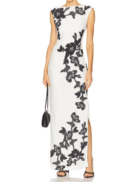 Hemant & Nandita - Heavy Crepe Floral Maxi Dress