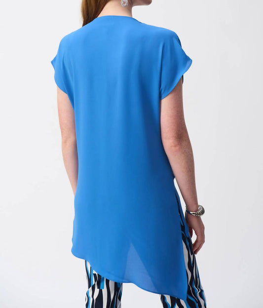 Joseph Ribkoff - V-neck Lightweight Asymmetric Top