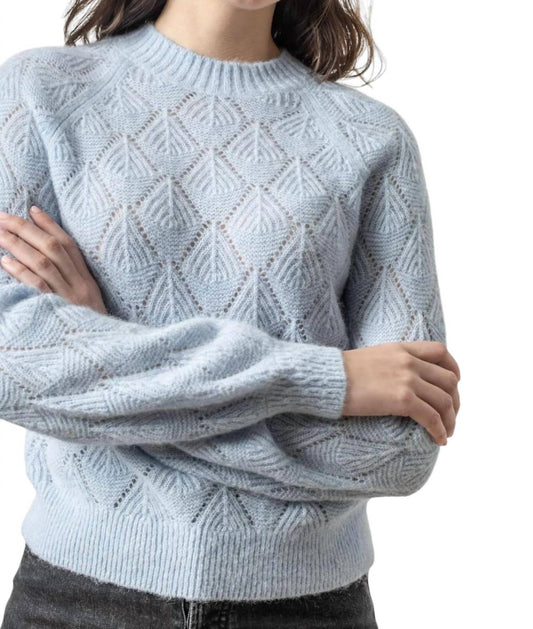 Lilla P - Easy Pointelle Crewneck Sweater