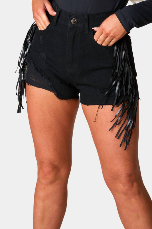 Buddylove - Lacey Distressed Denim Shorts