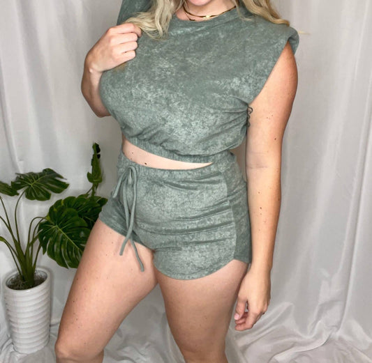 Mable - Stay Chill Lounge Cropped Tank