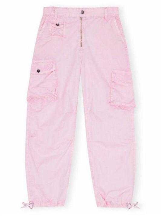 Ganni - Washed Cotton Twill Pants