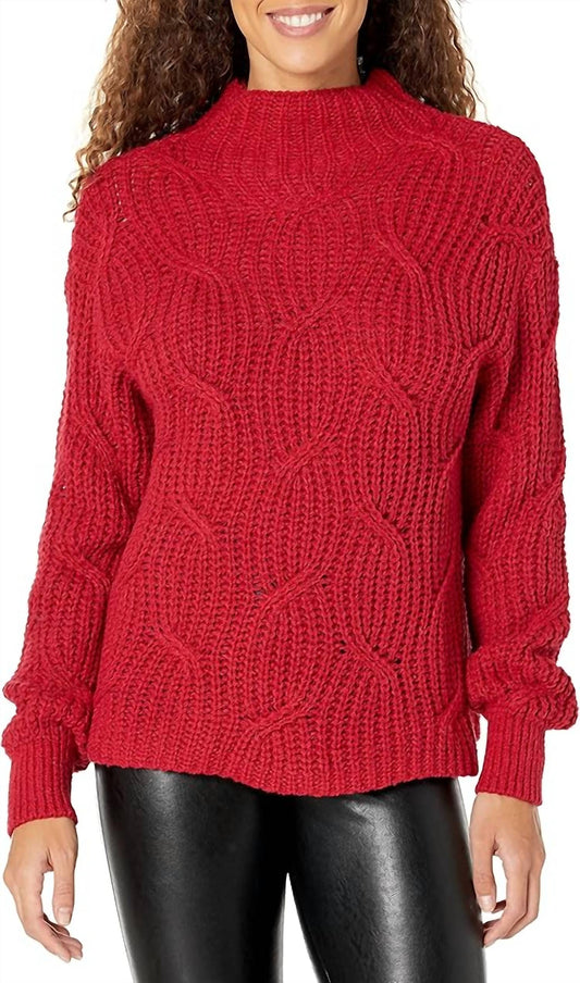 Tribal - Mock Neck Boucle Sweater