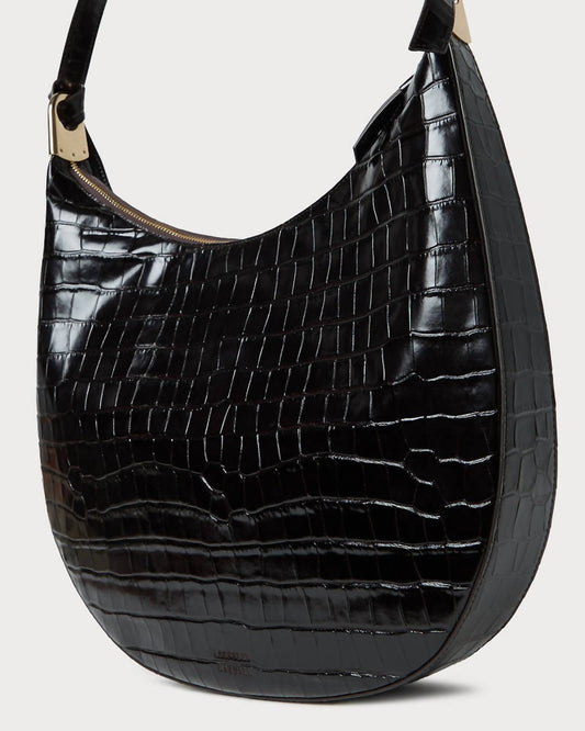 Loeffler Randall - Women's Morgan Crocodile-embossed Hobo Bag
