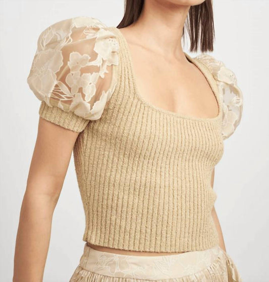 En Saison - Jenna Mix Media Top