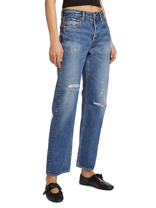 Moussy - Gulfport Wide Straight Leg Jeans