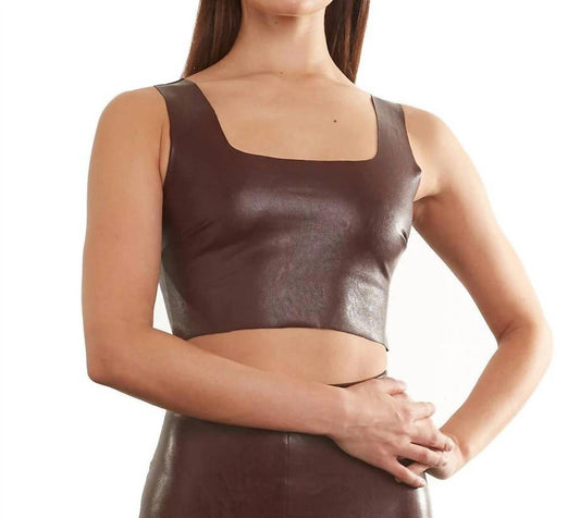 Commando - Faux Leather Crop Top