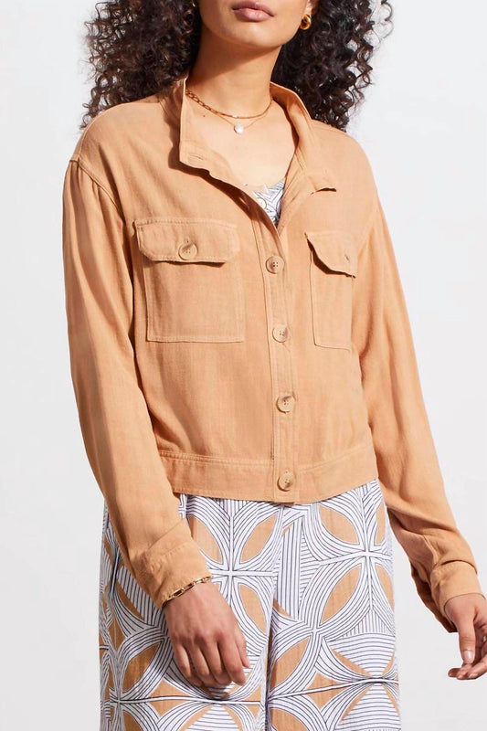 Tribal - Cropped Jacket With Pockets