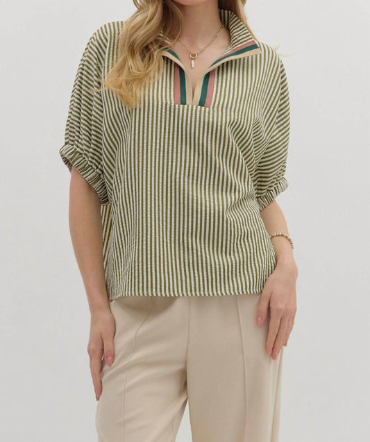 Entro - Dolman Sleeve Pullover Top