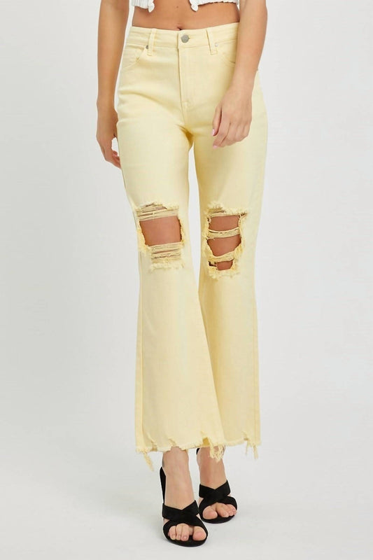 Risen - Women's Seasons High Rise Pull On Flare Jeans