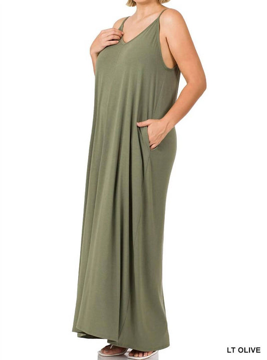Zenana - Maxi Adjustable Straps Dress