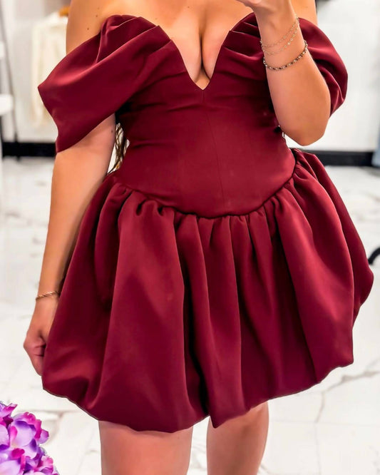 Evenuel - On Top Bubble Mini Dress