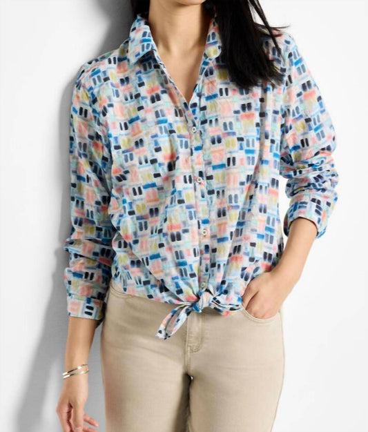 Nic + Zoe - Portofino Cotton Boyfriend Shirt