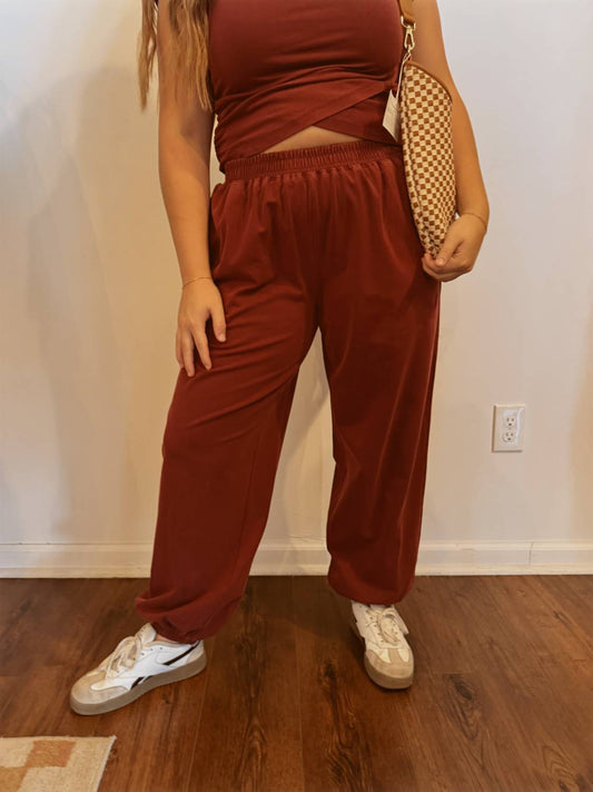 Attire Focus - Women's Crossover Mineral Washed Set