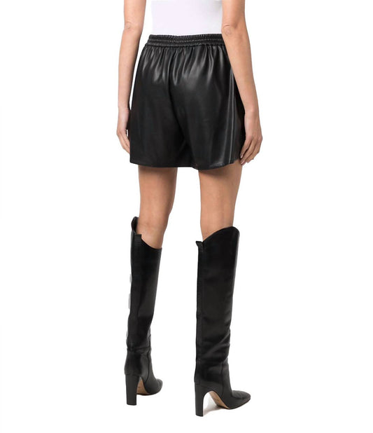 Philosophy Di Lorenzo Serafini - Drawstring Faux-leather Shorts