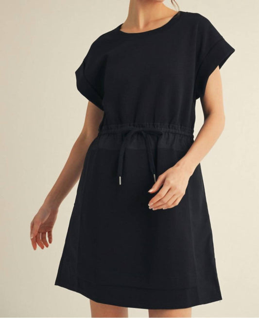 Jodifl - Women's Knit Drawstring Waist Dress