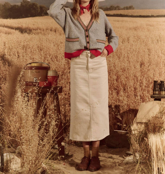 The Great. - Column Midi Skirt