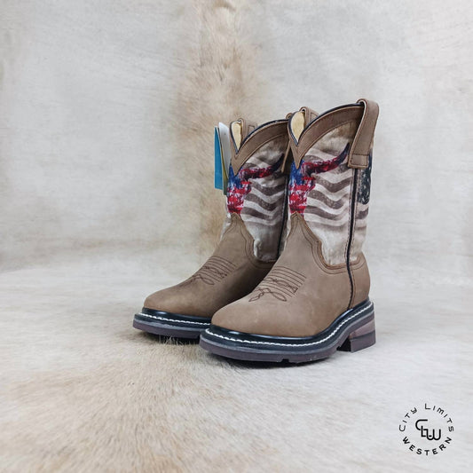 Roper - Kids American Bull Square Toe Boots