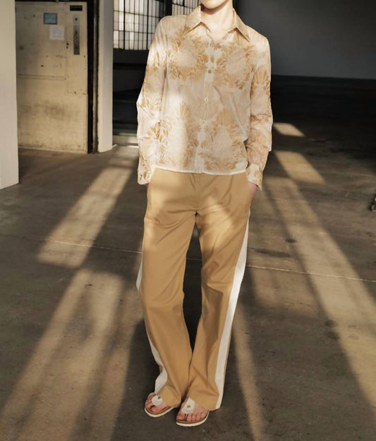 Le Superbe - sand castle boyfriend shirt