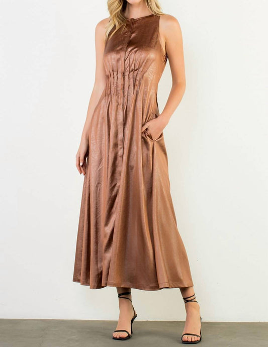 Thml - Landry Pleated Sleeveless Maxi Dress
