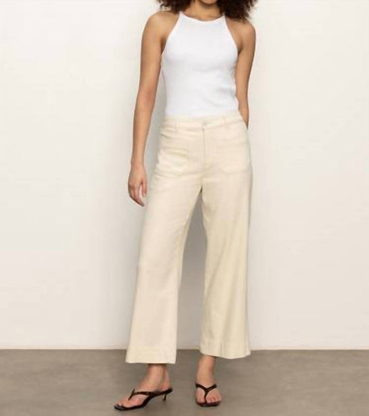 Sanctuary - Soft Marine Wide Leg Standard Rise Crop Pants