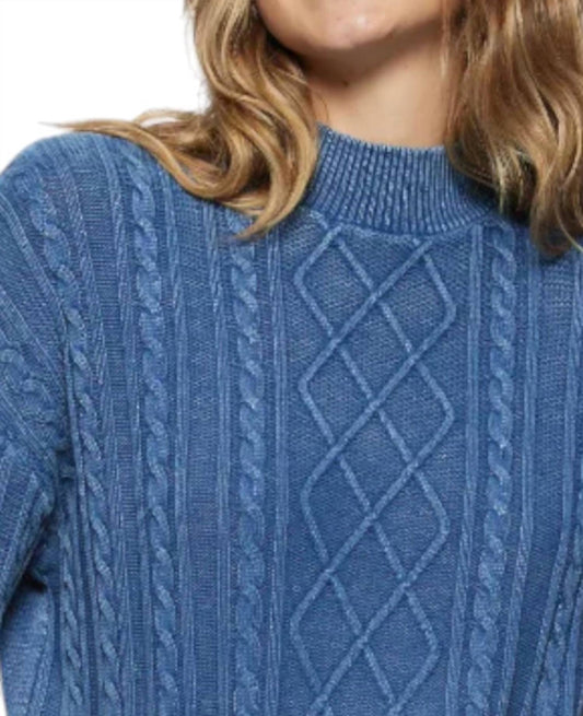 Flags & Anthem - Mayfield Overdyed Cable Knit Sweater