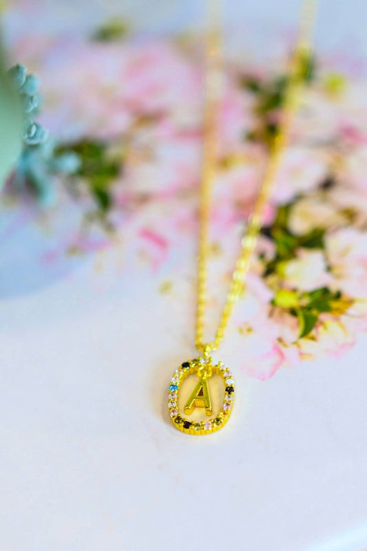 123 Amore - Mi Amor Dipped Initial Necklace