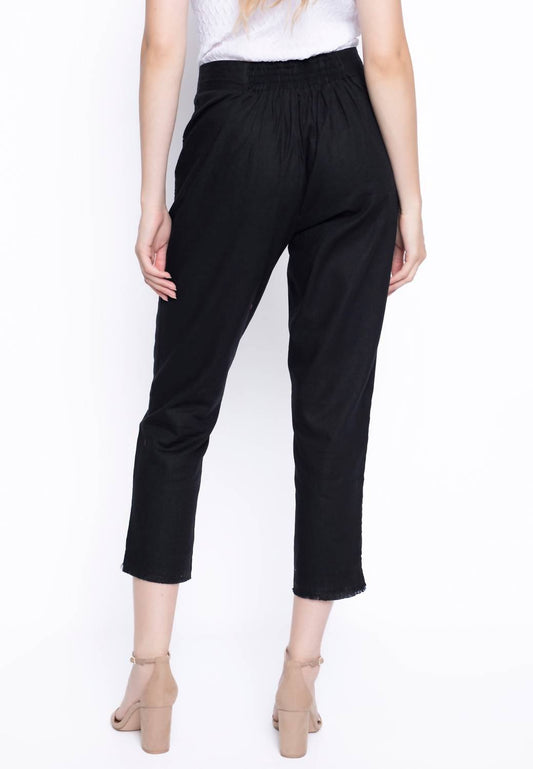 Picadilly - Eyelet Pull-On Straight Leg Pants
