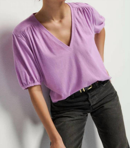 Nation Ltd - Edie Shirred Shoulder Top