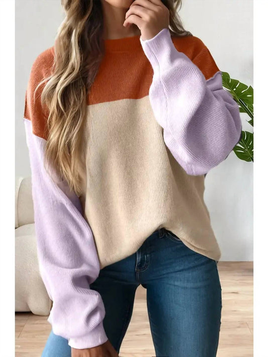 La Society - Color Block Sweater