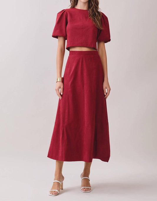 Tcec - A-line Midi Skirt
