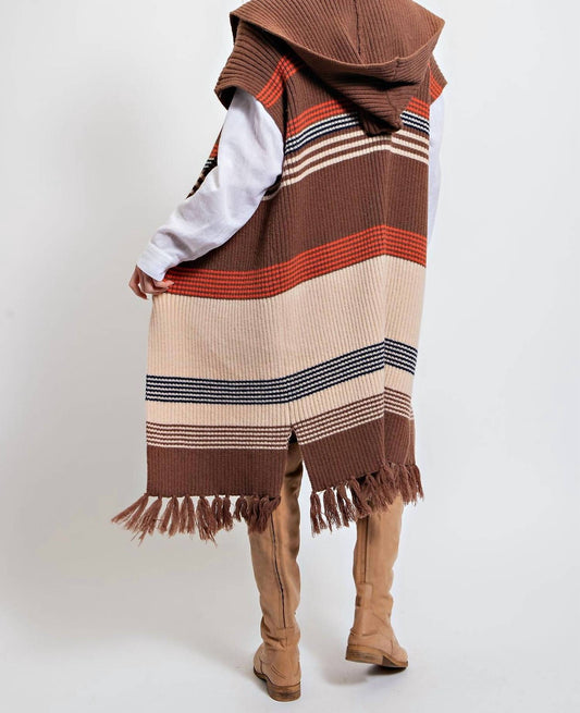 Easel - Knitted Sweater Kimono